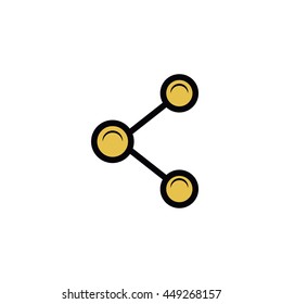 share symbol isolated icon design