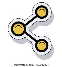 share symbol isolated icon vector illustration design