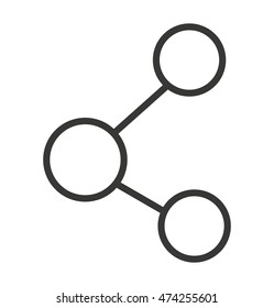 share symbol isolated icon vector illustration design