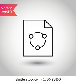 Symbol-Piktogramm freigeben Freigeben des Vektor-Symbols. Gemeinsames Design für flache Zeichen 