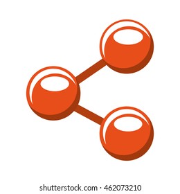 share symbol social icon vector illustration design