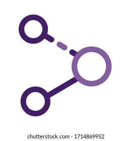 share symbol social media line style icon vector illustration design