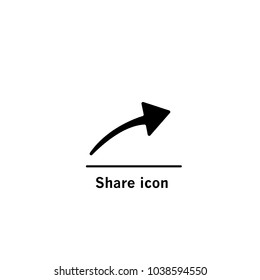 Share symbol. Vector illustration