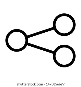 share thin line vector icon