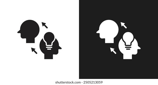 Vector de conjunto de logotipos de Compartir Thought Icon