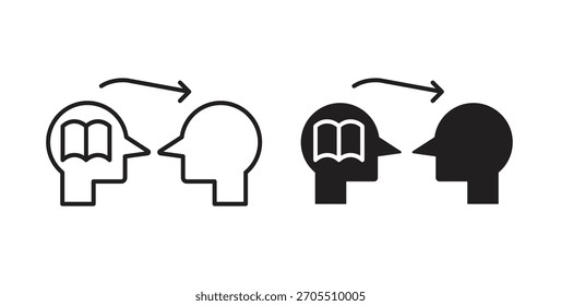 Share thoughts icons for use web design,logo.Symbol illustration.