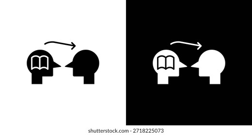 Iconos de pensamientos de Compartir. Vector Plantilla Ilustración Símbolo Píxeles Perfecto