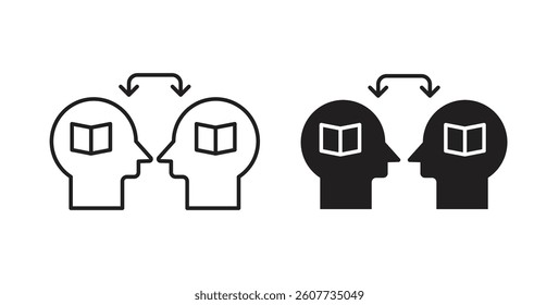 Share thoughts icons vectors graphic designs