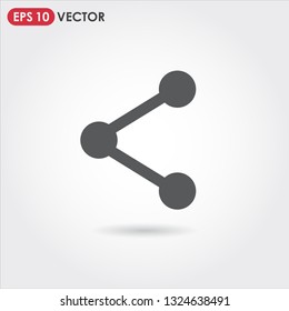 share ui web button. vector icon for web, mobile and user interface design
