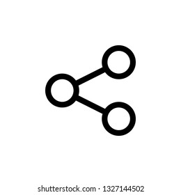 Share vector border icon. This icon use for admin panels, website, interfaces, mobile apps