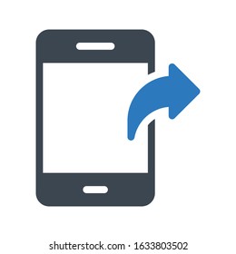 share vector glyph color icon 
