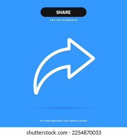 Share vector icon, add to cloud symbol. Load sign. Share, sharing, transfer icon for UI UX website mobile app operation system.