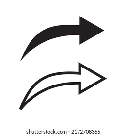 Share vector icon, arrow symbol. Simple illustration for web or mobile app