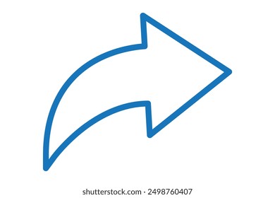 Share vector icon, arrow symbol. Simple illustration for web or mobile app