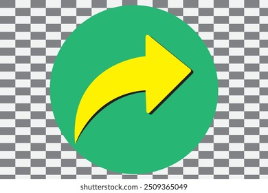 Icono de Vector de Compartir, símbolo de flecha. Ilustración simple para el Web o el App móvil