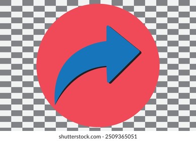 Share vector icon, arrow symbol. Simple illustration for web or mobile app
