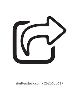  share vector icon. Arrow symbol. button connection. vector illustration eps 10