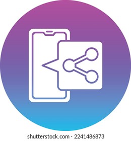 Share vector icon. Can be used for printing, mobile and web applications.
