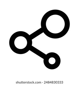 Share vector icon design in modern style, user interface icon