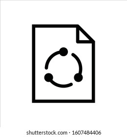 Share vector icon. Share flat sign design. Share symbol pictogram