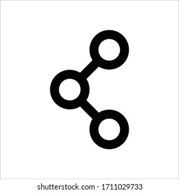 Share vector icon. Share flat sign design. Share symbol pictogram