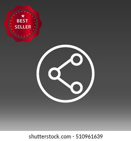 Share Vector Icon Illustration