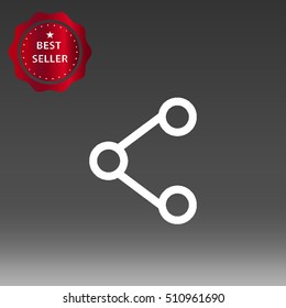 Share Vector Icon Illustration