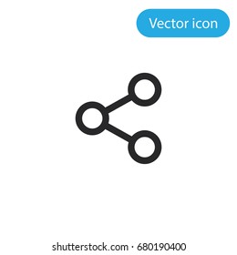 Share vector icon, illustration symbol