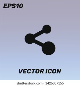 "Share" vector icon illustration for web and mobile app isolated on abstract background. Premium quality.