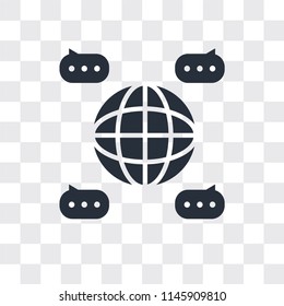 Share vector icon isolated on transparent background, Share logo concept