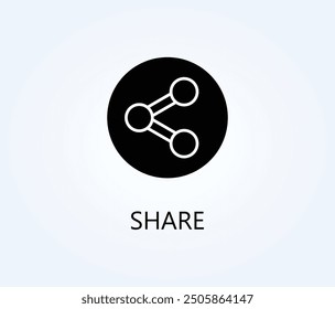 Share Vector, Icon Or Logo Sign Symbol Illustration