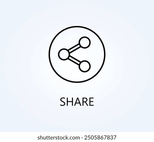 Share Vector, Icon Or Logo Sign Symbol Illustration