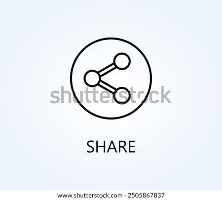 Share Vector, Icon Or Logo Sign Symbol Illustration