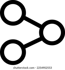 Compartir icono vector en un diseño moderno sobre fondo blanco..eps