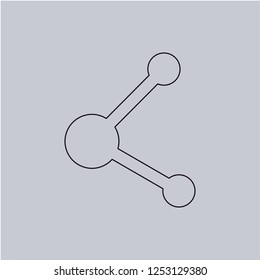 Share vector icon. Modern, simple, isolated, flat best quality icon for web site designs or mobile apps. Vector illustration.