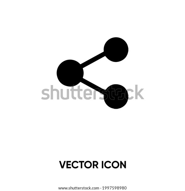 Share vector icon. Modern, simple flat\
vector illustration for website or mobile app.Share button symbol,\
logo illustration. Pixel perfect vector\
graphics	