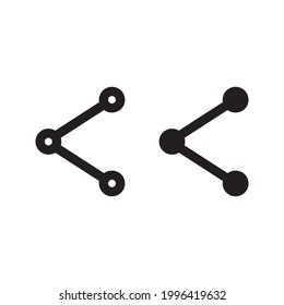 Share vector icon on white backround