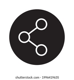 Share vector icon on white backround