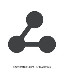 Share vector icon. Send file in social media.