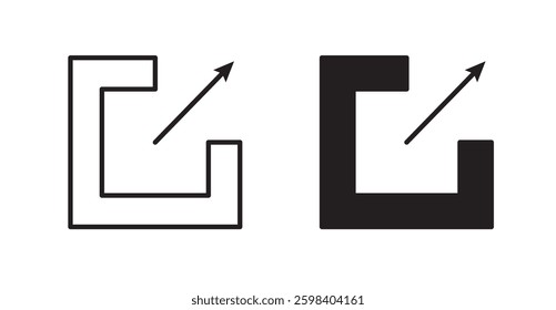 Share vector icon set in black color.