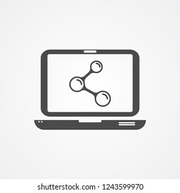 Share vector icon sign symbol