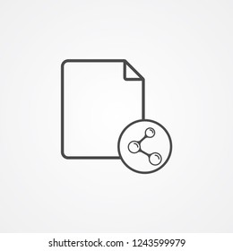 Share vector icon sign symbol