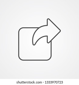 Share vector icon sign symbol