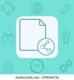 Share vector icon sign symbol
