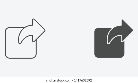 Share vector icon sign symbol