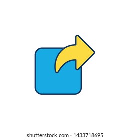 Share vector icon sign symbol