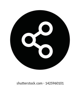 Share vector icon. Social media sharing symbol.