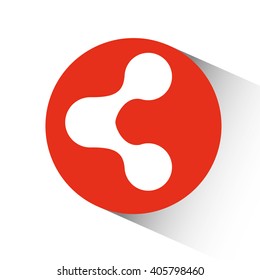share vector illustration , vector icon