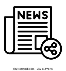 Share Vector Line Icon Design