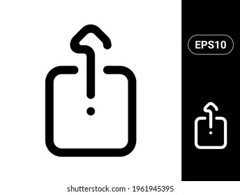 Share vector modern and stylish line icon for digital website and apps